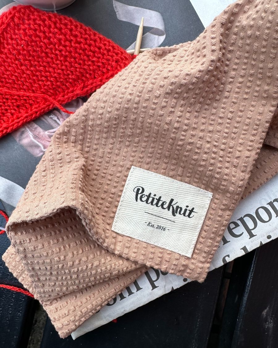 Knitter's String Bag - Praline Seersucker - Nordic Knit