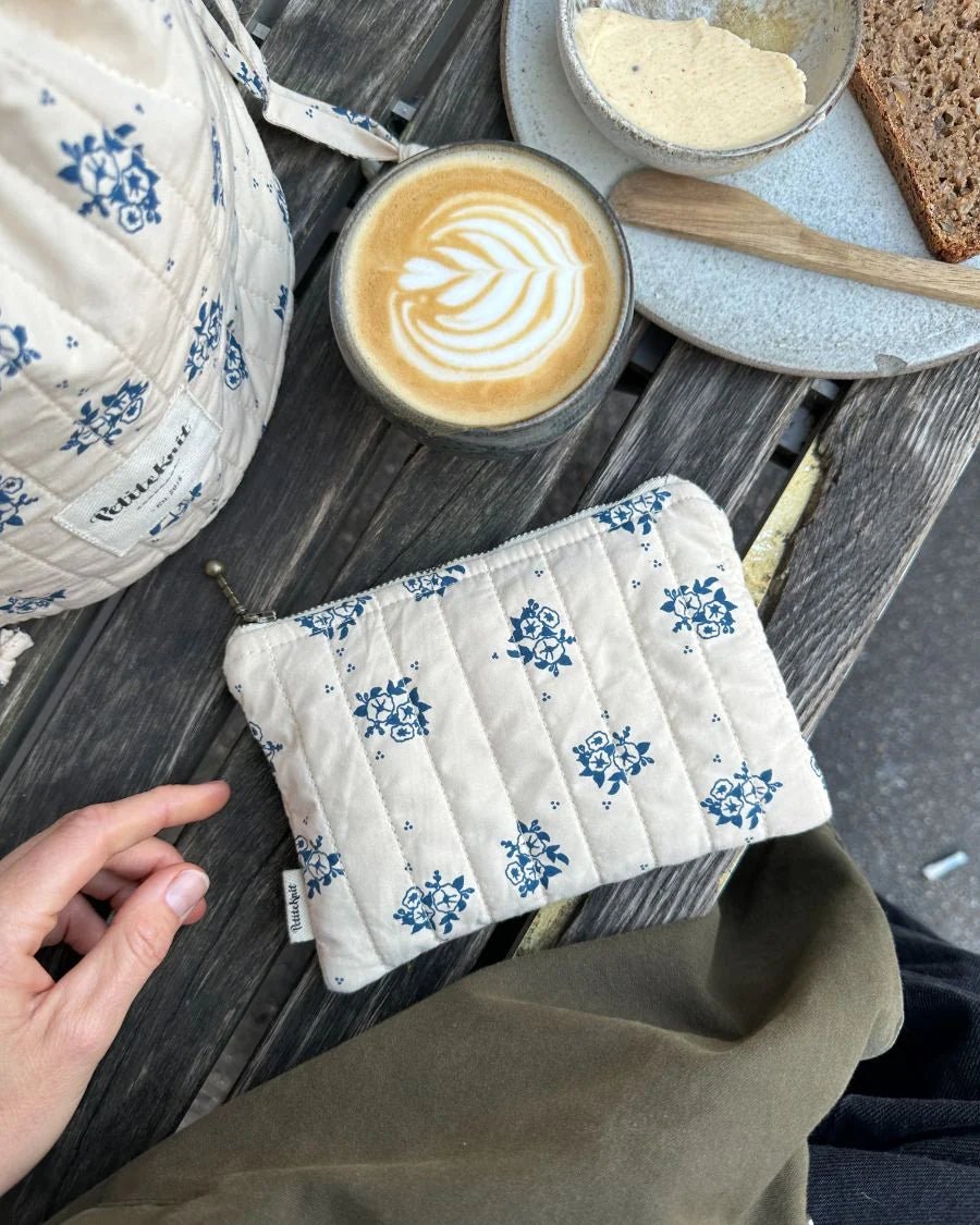 Knitter's Tool Purse - Midnight Blue Flower - Nordic Knit