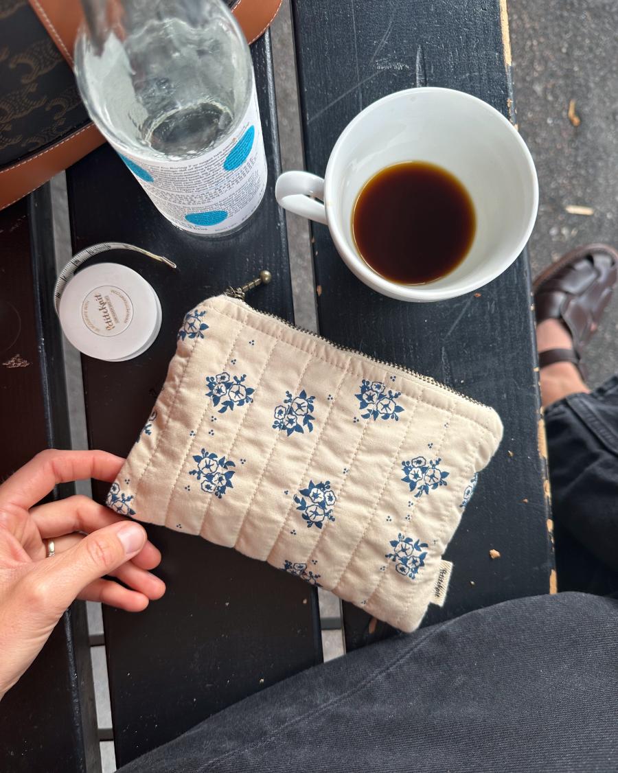 Knitter's Tool Purse - Midnight Blue Flower - Nordic Knit