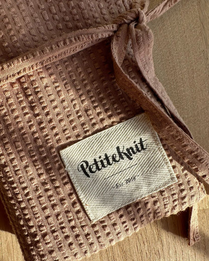 Knitter's Needle Case - To Go - Praline Seersucker - Nordic Knit